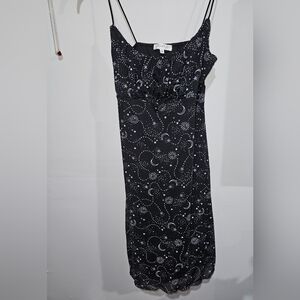 Ultra Flirt Black Celestial Mini Dress